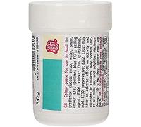 FunCakes Pâte Colorante Alimentaire Turquoise; Pâte colorante alimentaire concentrée pour pâte, crème, pâte à sucre, pâte d'amande, pâte, pâte à modeler et pâte à fleurs. Halal et casher. 30 grammes