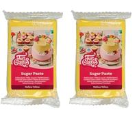 FunCakes Pâte de sucre jaune, 250 gr (Lot de 2)