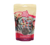 FunCakes Pistoles Chocolat Noir: Faire fondre du chocolat pour faire des bonbons sucrés, des drips, du glaçage, des drizzles. Fonte facile au micro-ondes ou au bain-marie, halal. 350g.
