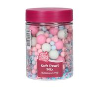 FunCakes Soft Pearls, Perles de Sucre Tendres, Bubblegum Pop, 80 g | Perles de Sucre Comestibles, Parfaites pour Décorer Gâteaux, Cupcakes, Biscuits et Plus Encore, Décoration de Gâteau