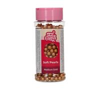 FunCakes Soft Pearls, Perles de Sucre Tendres, Gold, 60 g