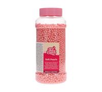 FunCakes Soft Pearls, Perles de Sucre Tendres, Light Pink 5 mm, 600 g