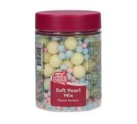 FunCakes Soft Pearls, Perles de Sucre Tendres, Pastel Perfect, 80 g | Perles de Sucre Comestibles, Parfaites pour Décorer Gâteaux, Cupcakes, Biscuits et Plus Encore, Décoration de Gâteau