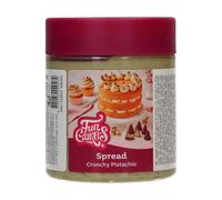 FunCakes Spread Crunchy Pistache: Pâte à tartiner pistache croustillante, Parfaite pour superposer dans les gâteaux, à étaler sur ou à l’intérieur de cupcakes cuits - 250g