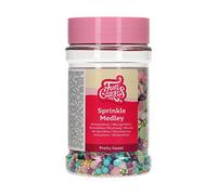 FunCakes Medley Paillettes Pretty Sweet: Sprinkles de gâteau, bon goût, parfait pour la décoration de gâteaux, Mix sprinkles. 180 grammes.