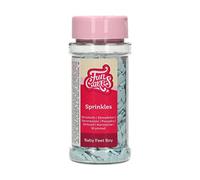 FunCakes Sprinkles, Vermicelles en Sucre, Baby Feet Blue, 55 g