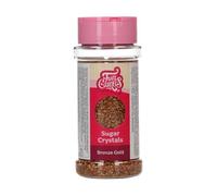 FunCakes Sugar Crystals, Vermicelles en Sucre, Bronze Gold, 80 g