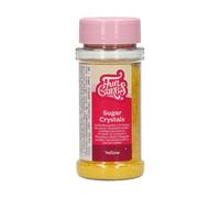 FunCakes Sugar Crystals, Vermicelles en Sucre, Yellow, 80 g
