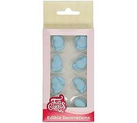 FunCakes Sugar Decorations Baby Feet Blue: Prêt à l'emploi pour la décoration de gâteaux, parfait pour les cupcakes, muffins et plus, certifié sans gluten, Set / 16