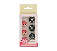 FunCakes Sugar Decorations, Figurines en Sucre, Pirates, 12 Pièces | Prêtes à l'Emploi pour la Décoration de Gâteaux, Parfaites pour Cupcakes, Muffins et Plus Encore, Décorations Comestibles