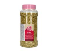 FunCakes Vermicelles de Sucre Or Métillique: Sprinkles de gâteau, bon goût, parfait pour la décoration de gâteaux, Sprinkles Cupcake. 800 g.