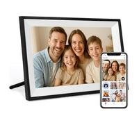 FUNCARE Cadre Photo Numérique WiFi 10,1 Pouces, Écran Tactile HD 1280x800 IPS avec 32Go de Stockage pour Partager Photos et Vidéos, Rotation Automatique, Support Multilingue, Montage Murall
