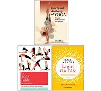 Functional Anatomy of Yoga, The Classic Yoga Bible, Light on Life 3 Books Collection Set