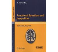 Functional Equations And Inequalities