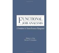 Functional Job Analysis (Applied Psychology Series) - [Livre en VO] Sidney A Fine, Steven F Cronshaw (Auteur)