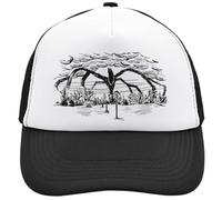 Functon+ Mind Flayer Stranger Science Fiction Series Dessin Mesh Back Trucker Casquette réglable Snapback Chapeau Casu Blanc, Noir , Taille unique