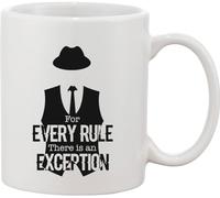 Functon+ Mug en céramique pour chaque règle « There is an Exception »