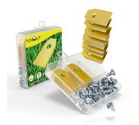 FUNCUT Lot de 36 lames de rechange de qualité supérieure en titane avec vis - Pour robot tondeuse Husqvarn® Automower®/Yardforce/Gardena (3 g - 0,75 mm) - Lame de rechange Automower, FUNCUT002