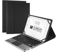 Funda Con Teclado Keytab Pro Bluetooth Touchpad Black Para Tablet 10.1'/25.6cm Batería 420mah Comp. Windows/Android/Ios/[Z995]