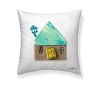 FUNDA DE COJÍN 100% ALGODÓN 50X50CM MODELO CASA 1 DE ANNA LLENAS