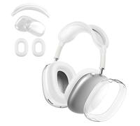 Funda de TPU Transparente Para AirPods Max - Con carcasa rígida, funda Para la diadema y funda Para almohadillas Para Los oídos, a prueba de golpes, resistente a Los arañazos(Transparent)