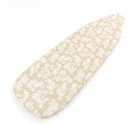 Funda Encasa XO Con Almohadilla Extra Gruesa De 4 Mm, Beige Chambray, Para Tablas Medianas (135x45 cm), Ajuste Elástico, Reflectante Al Calor, Protectora Para Planchas De Vapor.