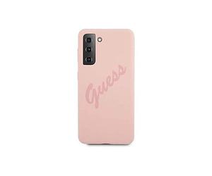 Funda Guess Vintage De Silicona Para Samsung Galaxy S21 Plus Color Rosa