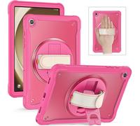 Funda Kids Tablet Cover Pour Samsung Galaxy Tab A9 Plus 11 "Sm-X210 Tab A9 8.7" Sm-X110 Case Résistant Rotation Poignée Stand Cover-A9 Plus(11inch)X210-Rose Rouge