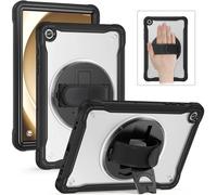 Funda Kids Tablet Cover Pour Samsung Galaxy Tab A9 Plus 11 "Sm-X210 Tab A9 8.7" Sm-X110 Case Résistant Rotation Poignée Stand Cover-A9 Plus(11inch)X210-Transparent