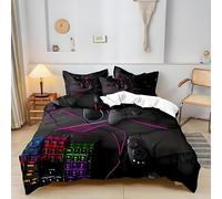 Funda Nórdica Cama 135 Teclado Mecánico Funda Nordica 200x200 Mandos de Videojuegos Juego de Cama, Funda NóRdica de Microfibra Suave Con Cremallera y 2 Fundas de Almohada 50x75 cm