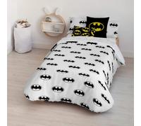 FUNDA NÓRDICA CON BOTONES 100% ALGODÓN MODELO BATMAN BASIC PARA CAMA DE 80 (140X200 CM.)
