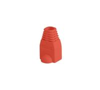 FUNDA PROTECTOR LANBERG CONECTOR RJ45 (PACK 100 UDS) ROJO