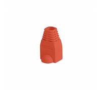 FUNDA Protector LANBERG CONECTOR RJ45 (Pack 100 UDS) Rojo