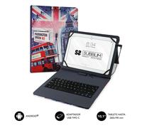 Funda Tablet Subblim Keytab Usb 10,1' England