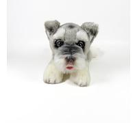 FUNDACIÓN BOCALAN - Peluche Schnauzer couché 25 cm - + 0 Mois (DeQube 939D00288)