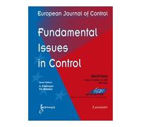 Fundamental issues in control european journal of control s - Edelmayer Andras - Hermes Science Publications - broché - Livre