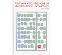 Fundamental Methods of Mathematical Economics