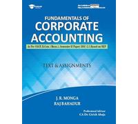 Fundamentals of Corporate Accounting (2025 Edition, under NEP) Text and Assignements