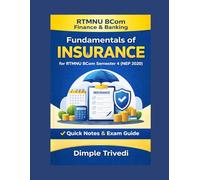 Fundamentals of Insurance for RTMNU BCom Semester 4 (NEP 2020) - Finance & Banking | Quick Notes & Exam Guide
