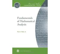Fundamentals Of Mathematical Analysis