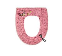 Fundas para el asiento del inodoro, Coussin de salle bain doux, épais et chaud(Pink)