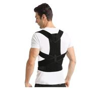FUNDESEE Breathable Posture Corrector For Men And Women, New Version Lumbar Support For Posture Improving And Pain Relief, Full Back Support For Neck, Shoulder, Waist Pain(Grey,XXL) (Black,Medium)
