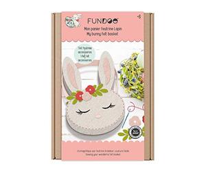 Fundoo - Mon Panier Feutrine Lapin - Pâques - Chasse Aux Œufs - Kit Loisirs Créatifs Enfants - Dès 6 Ans - CFUN318 - D'Arpèje