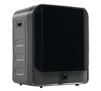 FUNEBIKE Sèche-linge à Évacuation Mural Compact, Capacité 3-4,5 kg, 4 Programmes de Séchage Dont Air Froid, Installation Murale Gain de Place (Noir)