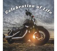 Funeral Guest Book - Motorcycle Tribute Celebration of Life Registry: Memorial and Remembrance Keepsake - Biker’s Final Ride Sunset Cover for Funerals