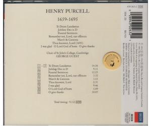 Funeral Music/Te Deum/Jubilate/Anthems