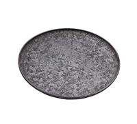 Funerom Plateau rond en métal galvanisé avec bords ondulés (32 cm)