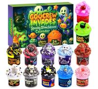 Funewest Calendrier de l'Avent 2025 Slime Halloween Compte à rebours effrayant Kit Slime