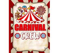 Funfair Carnival Crew College Ruled Notebook: Amusement Park Theme for Students, Teachers, and Gift Lovers