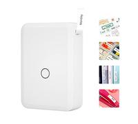 FUNFANG Imprimante d'étiquettes, D110 Étiqueteuse Machine Mini Pocket Thermique Imprimante d'étiquettes Tout en un BT Connect Prince Tag DIY Date Journal Étude Autocollant Machine à étiqueter